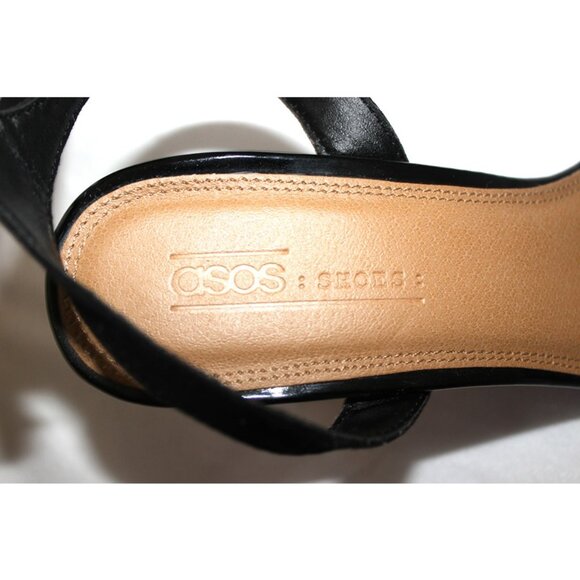 nib ASOS Hideaway Strappy Heeled Sandals in Black - Size 10 - Picture 6 of 13